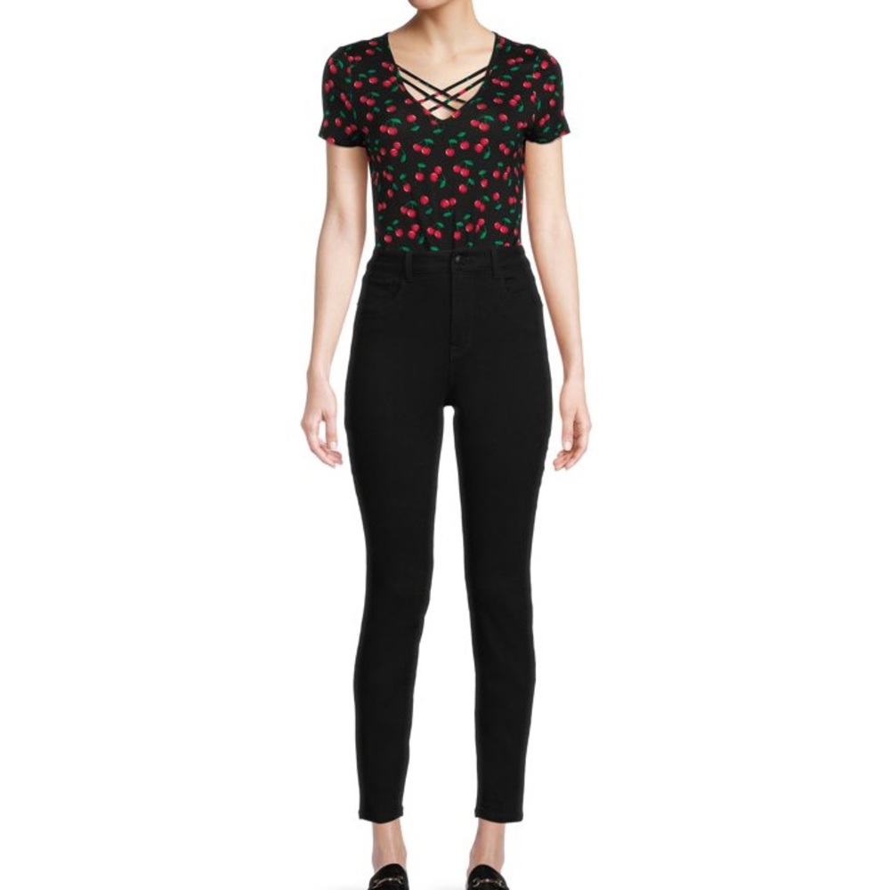 No Boundaries High Rise Skinny Jeans Black Size 19 - Picture 1 of 6
